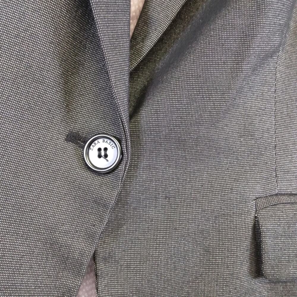 Zara Basic Single Button Blazer Jacket Size Small - image 4